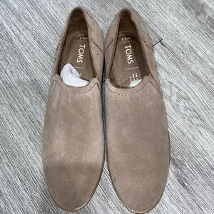 TOMS suede loafers